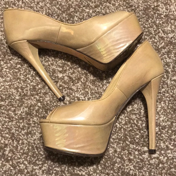 Brian Atwood Shoes - Brian Atwood platform peep toe heels 6